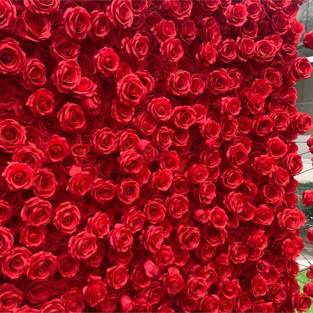 Uflower Red Rose 5D Cloth Flow - огляд і ціна Wedding Backdrop Curtain