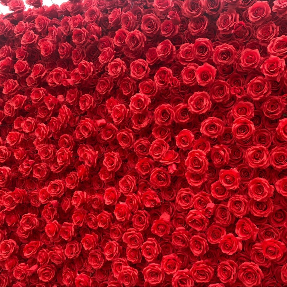 Uflower Red Rose 5D Cloth Flow - огляд і ціна Wedding Backdrop Curtain