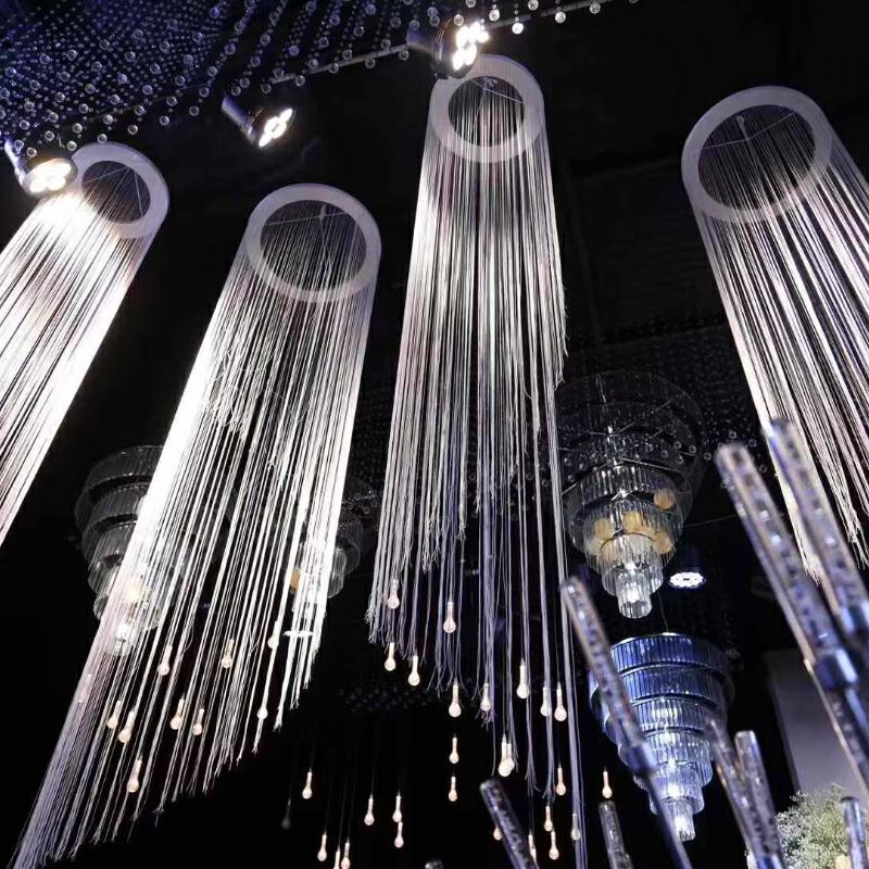 3PCS White Encrypted Line Curt - огляд і ціна Wedding Backdrop Curtain