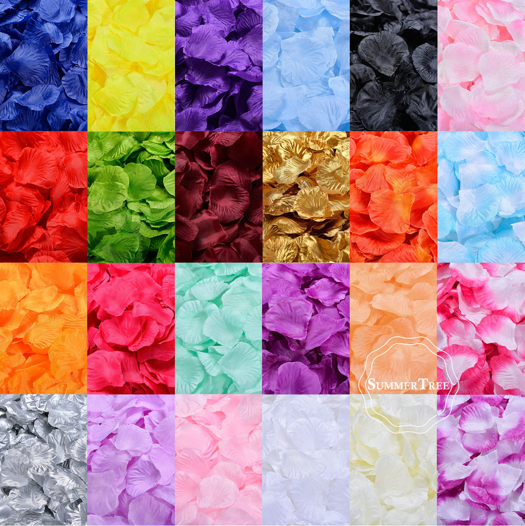100pcs/pack Silk Rose Petals T - огляд і ціна Supply Wedding Venue