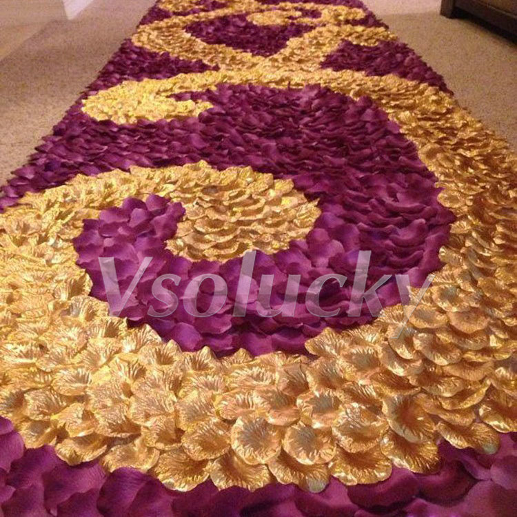 100pcs/pack Silk Rose Petals T - огляд і ціна Supply Wedding Venue