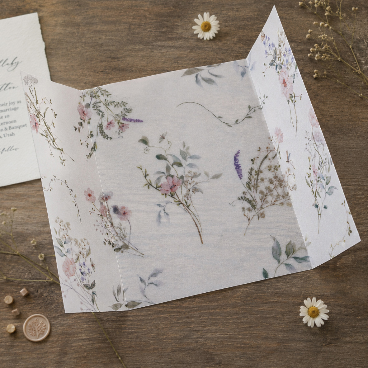 20/50pcs Vellum Wrap with Wate - огляд і ціна Wedding Envelopes