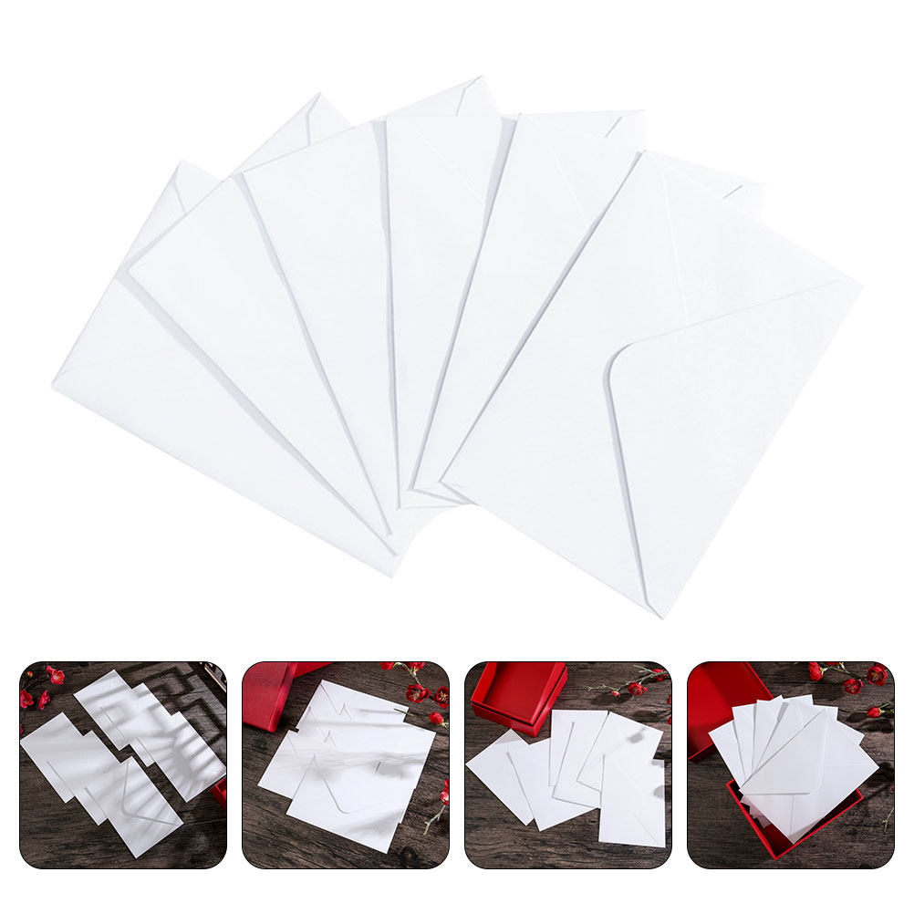 50pcs White B6 Self Sealing Ma - огляд і ціна Wedding Envelopes
