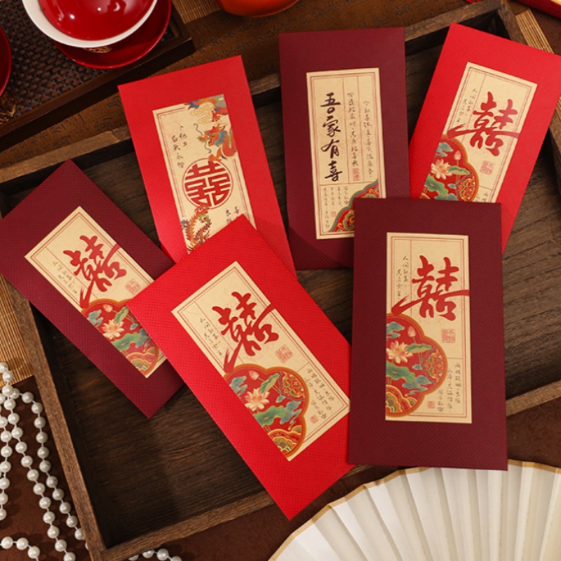 2/4Pcs Chinese Wedding Red Env - огляд і ціна Wedding Envelopes