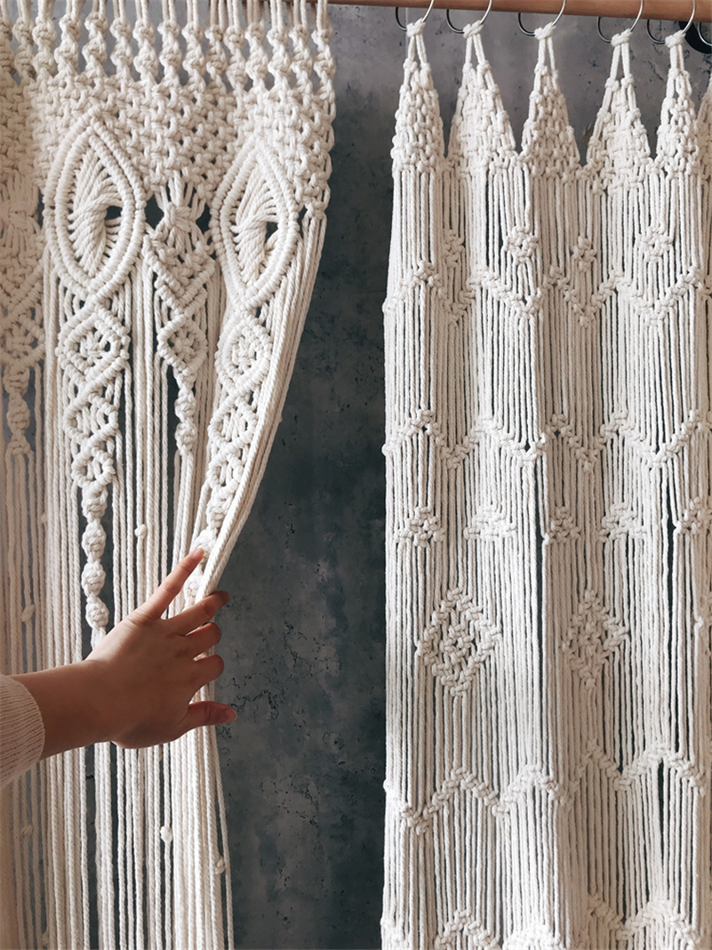 Hand-woven Bohemia Macrame Cot - огляд і ціна Wedding Backdrop Curtain