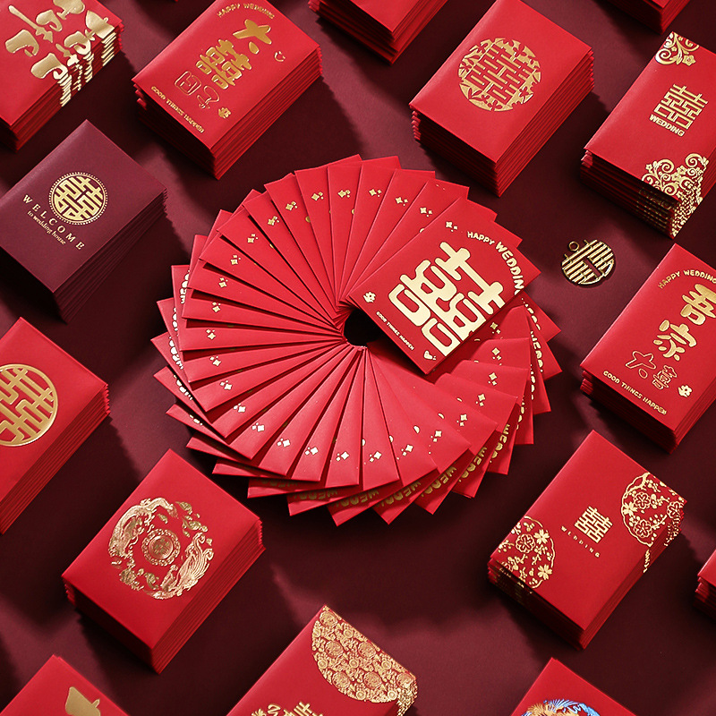 50pcs Chinese New Year Red Env - огляд і ціна Wedding Envelopes