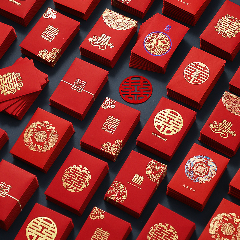 50pcs Chinese New Year Red Env - огляд і ціна Wedding Envelopes