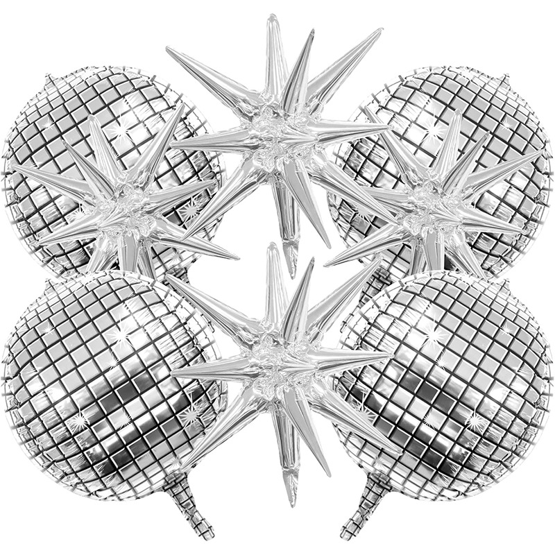 8pcs Silver Disco Explosion St - огляд і ціна Supply Wedding Venue