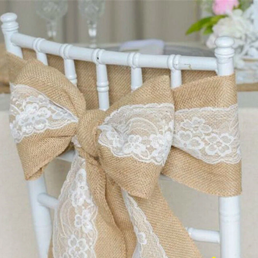 10PC Linen Chair Back Decorati - огляд і ціна Supply Wedding Venue