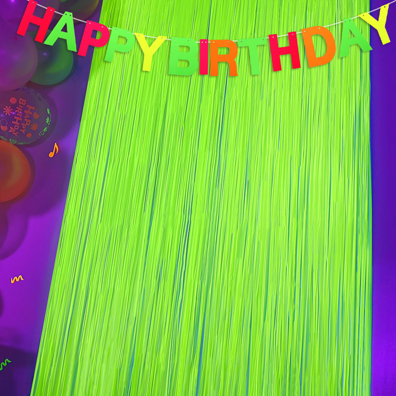 Glow Party Neon Foil Fringe Cu - огляд і ціна Wedding Backdrop Curtain