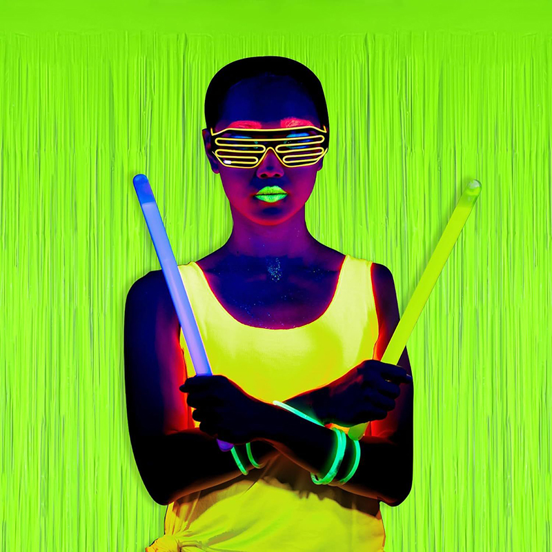 Glow Party Neon Foil Fringe Cu - огляд і ціна Wedding Backdrop Curtain