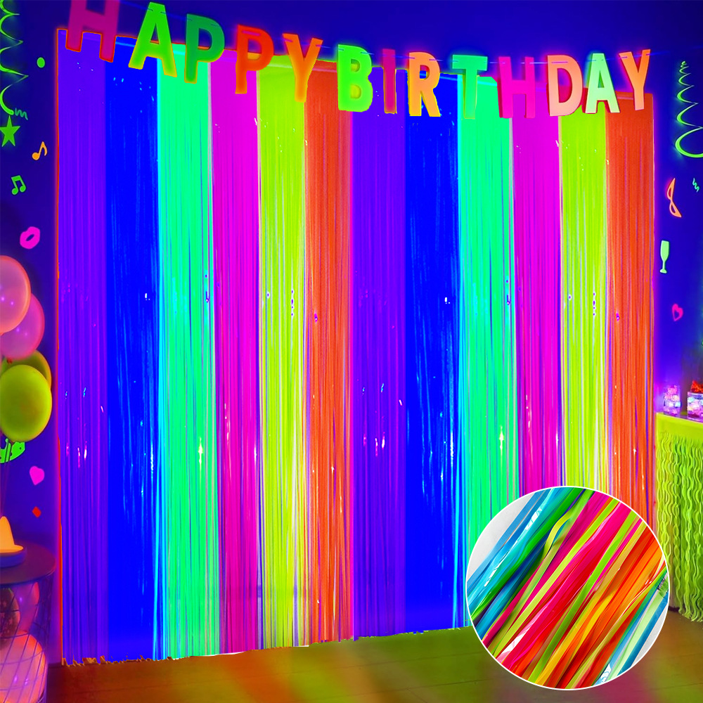 Multi-Color Glow in the Dark F - огляд і ціна Wedding Backdrop Curtain