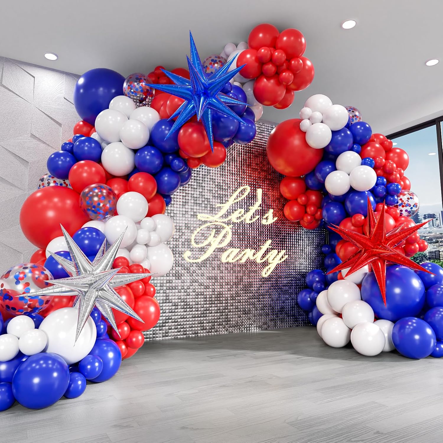 129pcs Red White and Blue Ball - огляд і ціна Wedding Day Supply Kit