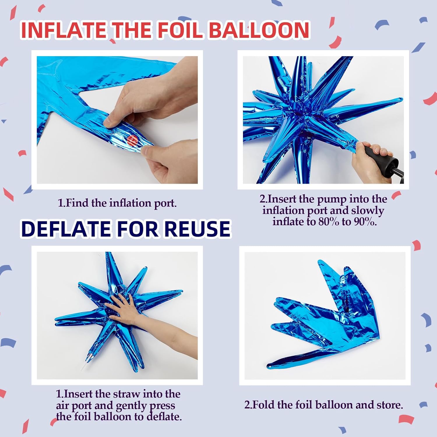 129pcs Red White and Blue Ball - огляд і ціна Wedding Day Supply Kit