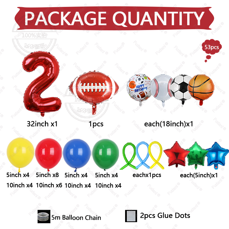 53Pcs Sports Theme 1-9th Birth - огляд і ціна Supply Wedding Venue